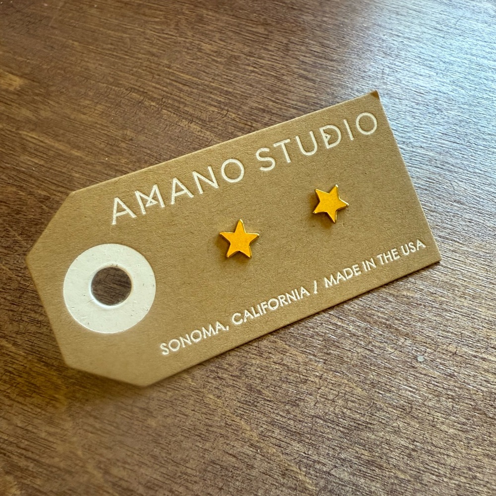 Gold Star Earrings